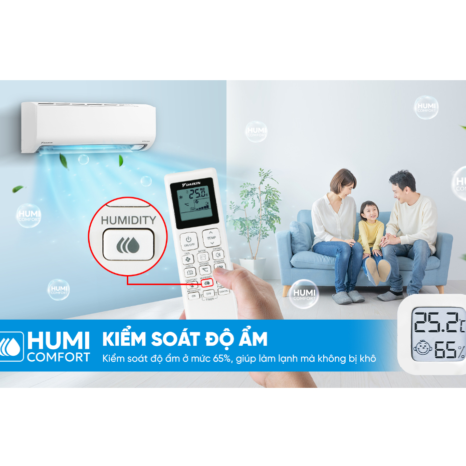 [MIỄN PHÍ LẮP ĐẶT 1TR3] LIVE - Máy Lạnh Daikin Inverter 1 chiều FTKB25ZVMV 1HP 9000BTU | BigBuy360 - bigbuy360.vn