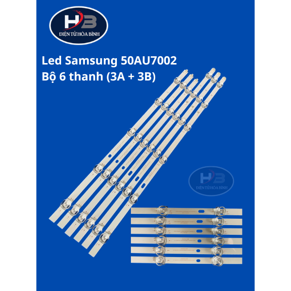 Bộ LED tivi SAMSUNG 50AU7002 50UA7200( Samsung)  50GA610 50UG6100 50UGA610( Casper)  Bộ 6 thanh