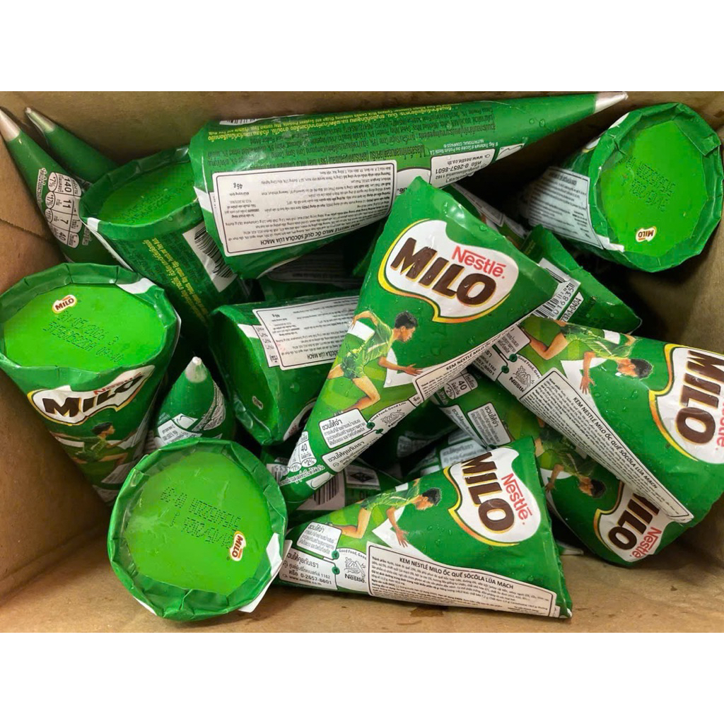 Thùng 28 cây kem ốc quế Nestle Milo socola lúa mạch [Hà Nội giao hỏa tốc] - Ảnh 4