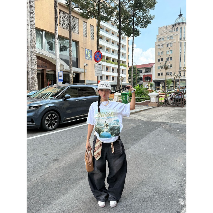 Áo Thun Form Big Boxy '' SIMON'C TOGETHER '' Cotton 100% Local Brand Unisex Cổ Tròn | BigBuy360 - bigbuy360.vn