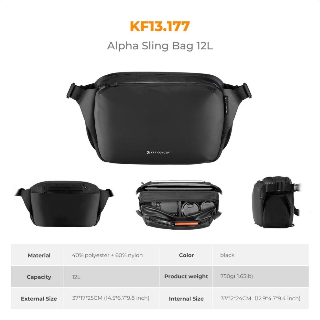 Túi máy ảnh K&F CONCEPT Sling KF13.177