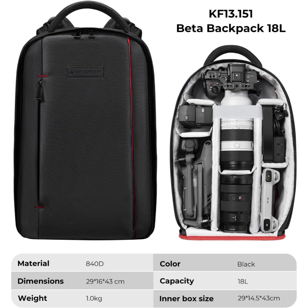 Balo đựng máy ảnh K&F Concept 18L-KF13.151