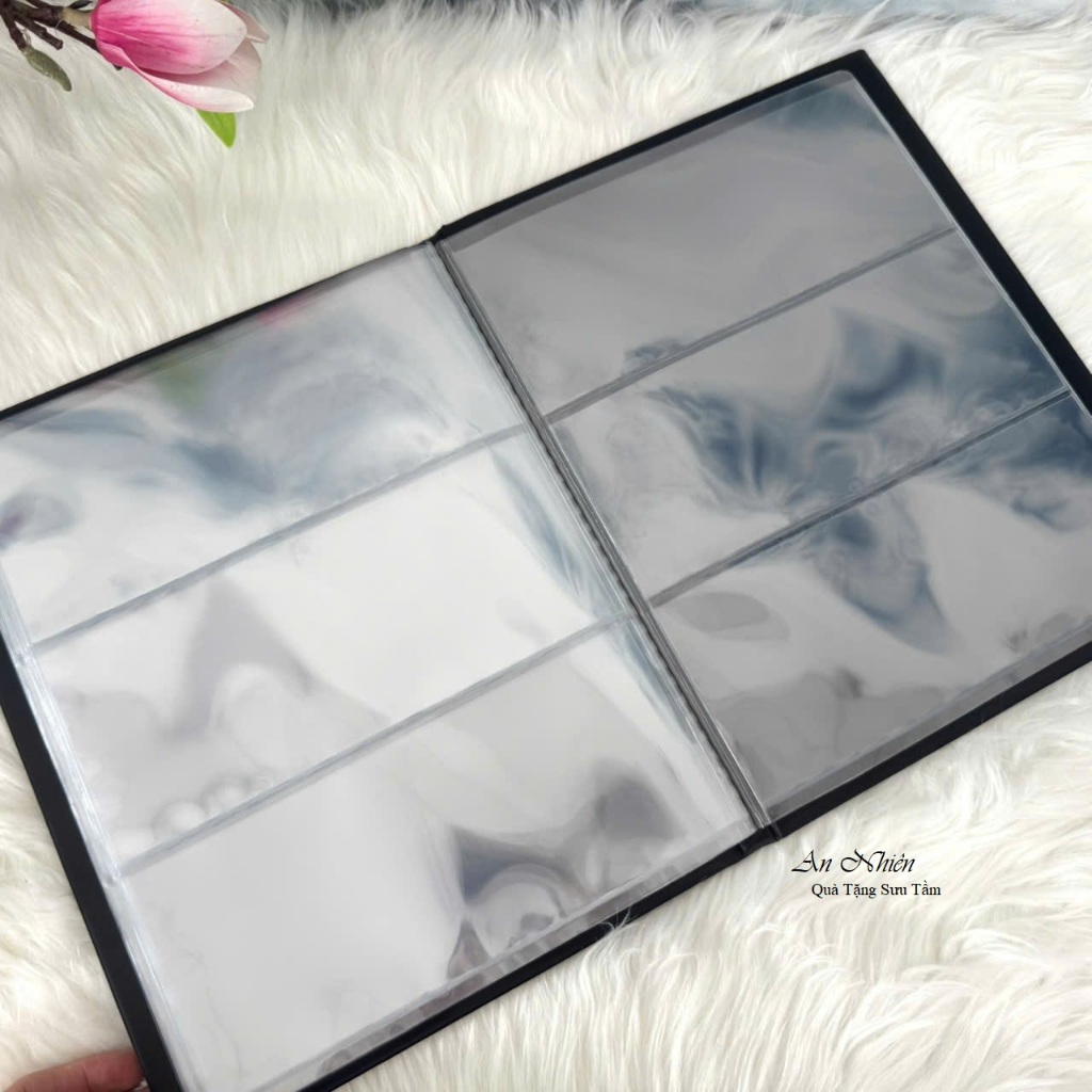 Album Đựng Tiền Sưu Tập 60 Ngăn - Bìa Cứng, ngăn nhựa trong suốt