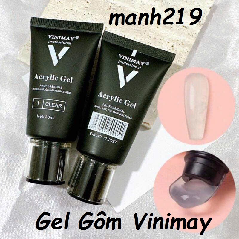 Gel Gôm Vinimay B281 Đắp Nối Móng Úp Tuýp 30ML - manh219