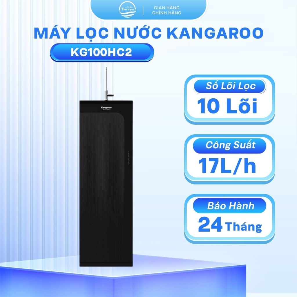 Máy Lọc Nước Kangaroo Hydrogen KG100HC2 Công Nghệ Lọc Nước Hydrogen Bằng Khoáng Gốm, Bảo Hành 24 Thá