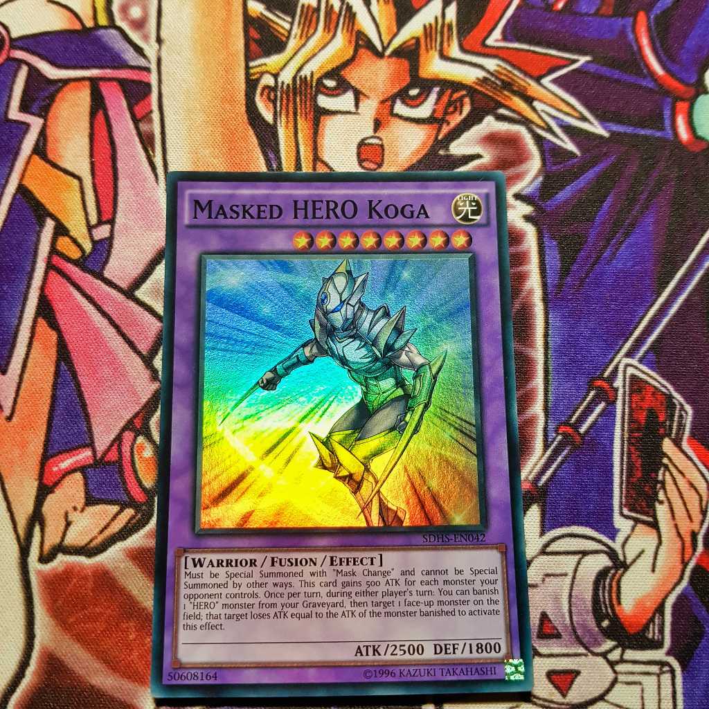 Thẻ bài Yugioh chính hãng | Masked HERO Koga | SDHS Super Rare