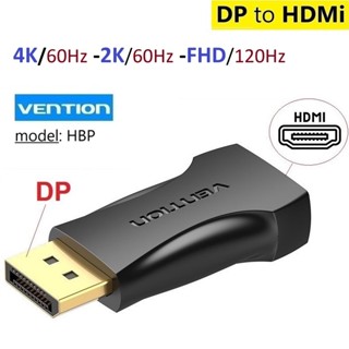 Đầu DP Displayport to hdmi 4K 60Hz/ 2K 60Hz/ 1080P 120Hz Vention HBP -Bảo Hành 6 tháng