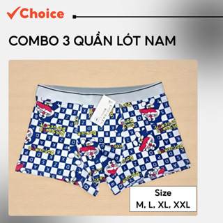 [Choice] Combo 3 Quần Lót Nam QLHH3 Hoạt Hình Doremon2