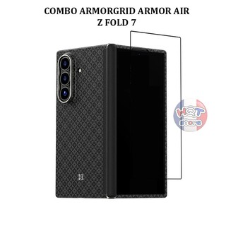  Combo kính + ốp lưng sợi carbon Benk$ ArmorGrid ArmorAir Case cho Z Fold 7 siêu mỏng nhẹ 