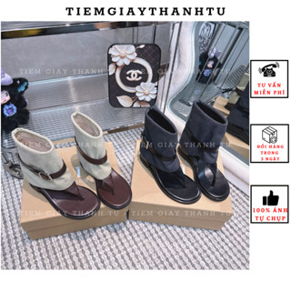   D2388-2  Bốt xỏ ngón nữ phối khuy MIJI fullbox hàng QCCC 