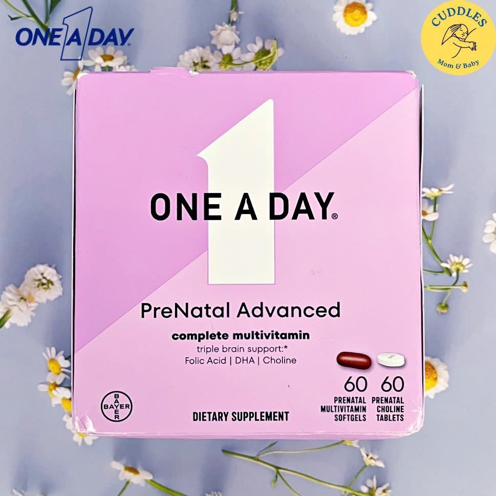 VTM mẹ bầu & mẹ sau sinh One A Day PreNatal Advanced [Multivitamin Softgel & Choline]