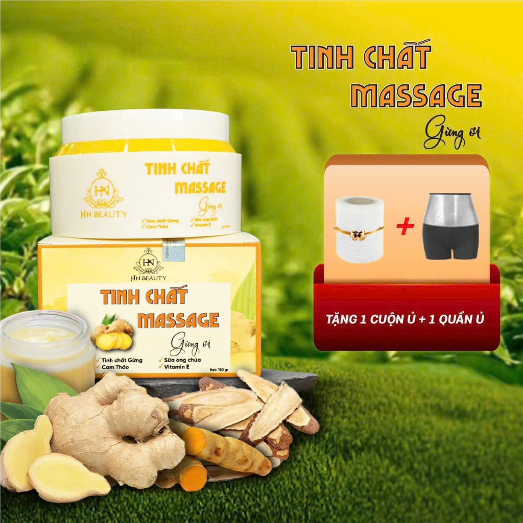 Combo Kem Massage Gừng Ơi -Mẫu mới cải tiến