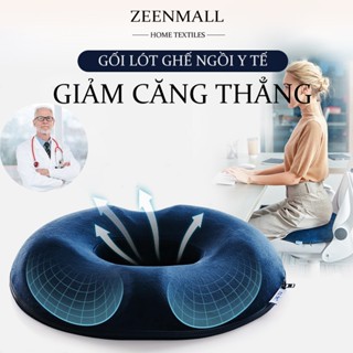 ZEEN Gối lót ghế ngồi y tế chống trĩ  cao su non đàn hồi giảm ê mỏi mông cho dân văn phòng, bà bầu, người bệnh trĩ