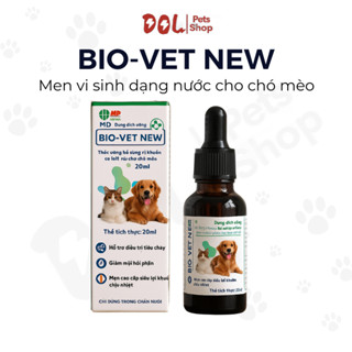  MD Bio Vet New Men Tiêu Hoá Dạng Nước Bổ Sung Lợi Khuẩn Đường Ruột Cho Chó Mèo 