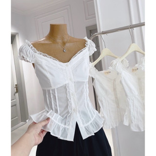 Áo Croptop Bèo Tay [ Hình Thật Bao Đẹp]