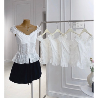 Áo Croptop Bèo Tay [ Hình Thật Bao Đẹp]