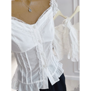 Áo Croptop Bèo Tay [ Hình Thật Bao Đẹp]