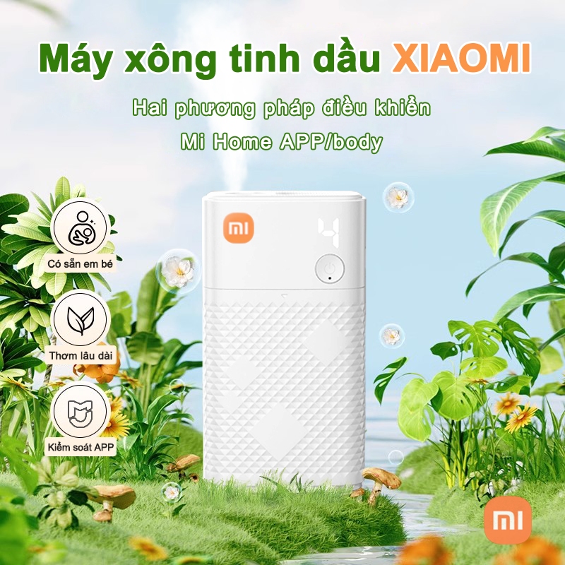 Máy xông tinh dầu xiaomi phòng ngủ máy phun tinh dầu cao cấp kết nối app khử mùi phun sương tạo ẩm