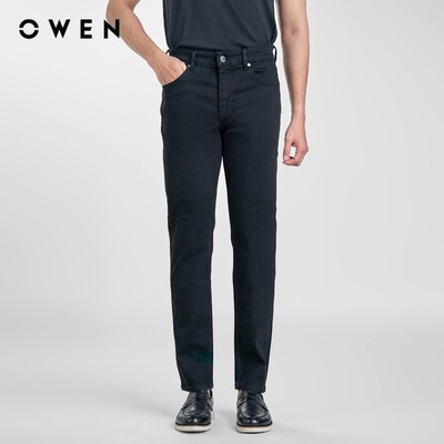 Owen - Quần jeans Regular Fit QJR251246 màu Đen chất liệu Cotton Spandex