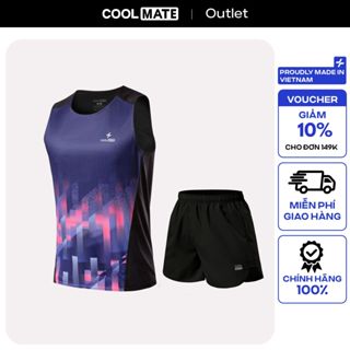 [Mua 2 giảm 10%]Set đồ thể thao nam Áo Singlet  Advanced Vent Tech và Quần Short Maxcool Coolmate