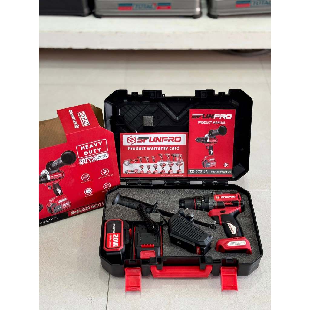 Máy khoan pin 3 chức năng 20V Sfunpro S20DCD13A (chưa kèm pin sạc)
