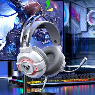  Tai Nghe Chụp Tai AULA S602 - Tai Nghe Gaming Có Đèn Led RGB Và Mic Đàm Thoại 