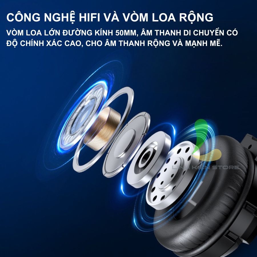 Tai Nghe Chụp Tai HOSAN AULA S602 Gaming Có Đèn Led RGB Và Mic Đàm Thoại | BigBuy360 - bigbuy360.vn