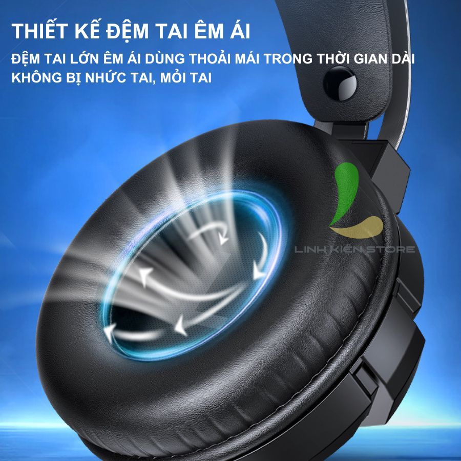 Tai Nghe Chụp Tai HOSAN AULA S602 Gaming Có Đèn Led RGB Và Mic Đàm Thoại | BigBuy360 - bigbuy360.vn