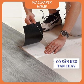 Bộ 20/60 miếng thảm nhựa giả sàn, có keo dán sàn nhựa, sẵn sàng sử dụng, kích thước 45x15 cm