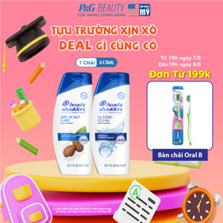 Dầu Gội Sạch Gàu HEAD & SHOULDERS Mỹ Sạch Sâu/ Dành Cho Da Đầu Khô - Chai 613ML