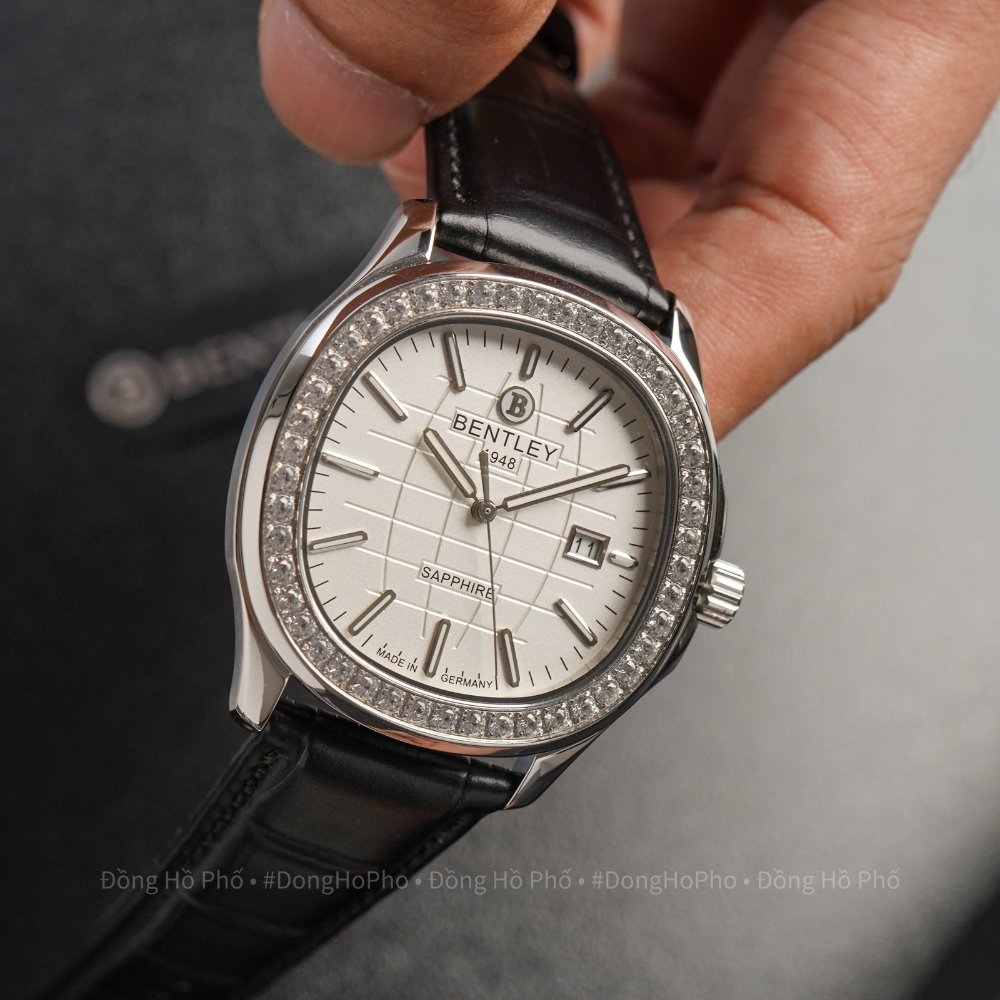 Đồng hồ nam chính hãng Bentley BL1869-101M máy pin mặt kính sapphire size 40mm
