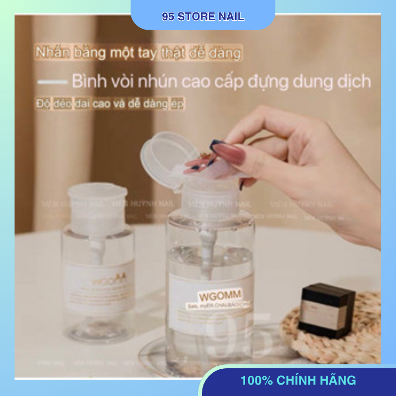 Bình đựng axeton , nước lau gel, bình nhựa đựng dung dịch