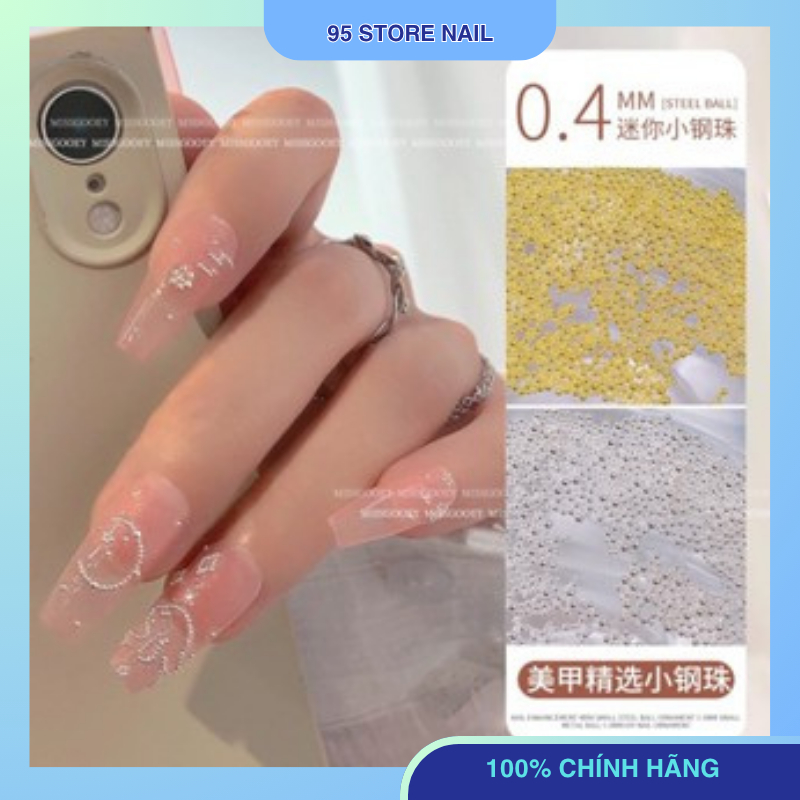 Khay bi 6 ô mini, khay bi phụ kiện nail hũ bi kim loại nhiều size- phụ kiện Nail.nailgiare95