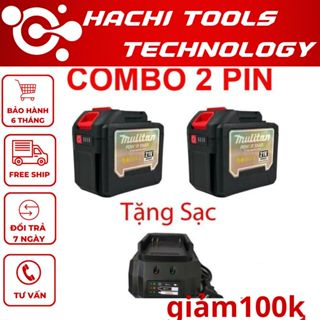  COMBO 2 Pin 20 Cell MULITAN Chân Pin Phổ Thông M21 có đèn LED báo Pin Pin Máy Khoan sử dụng chân Pin Phổ Thông Makita 