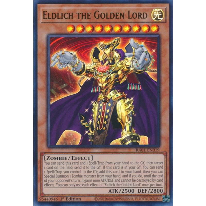 [ Bài Yugioh Chính Hãng ] Eldlich the Golden Lord - 25th Anniversary Rarity Collection (RA01)