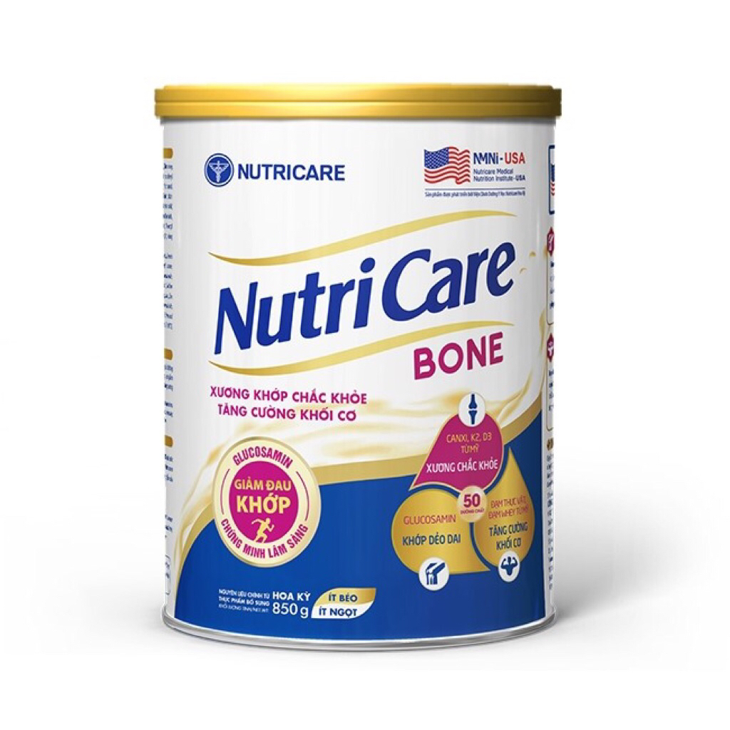 Sữa bột Nutricare Bone lon 850g
