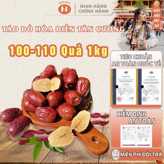  Táo đỏ Tân Cương Hảo Hảo Size 100-110 quả 1kg -Táo Hòa Điền Tân Cương Hảo Hạng  thịt chắc dẻo thơm 