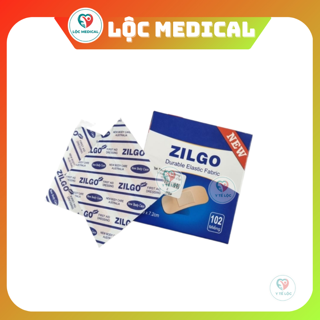 Băng cá nhân Zilgo 102 miếng