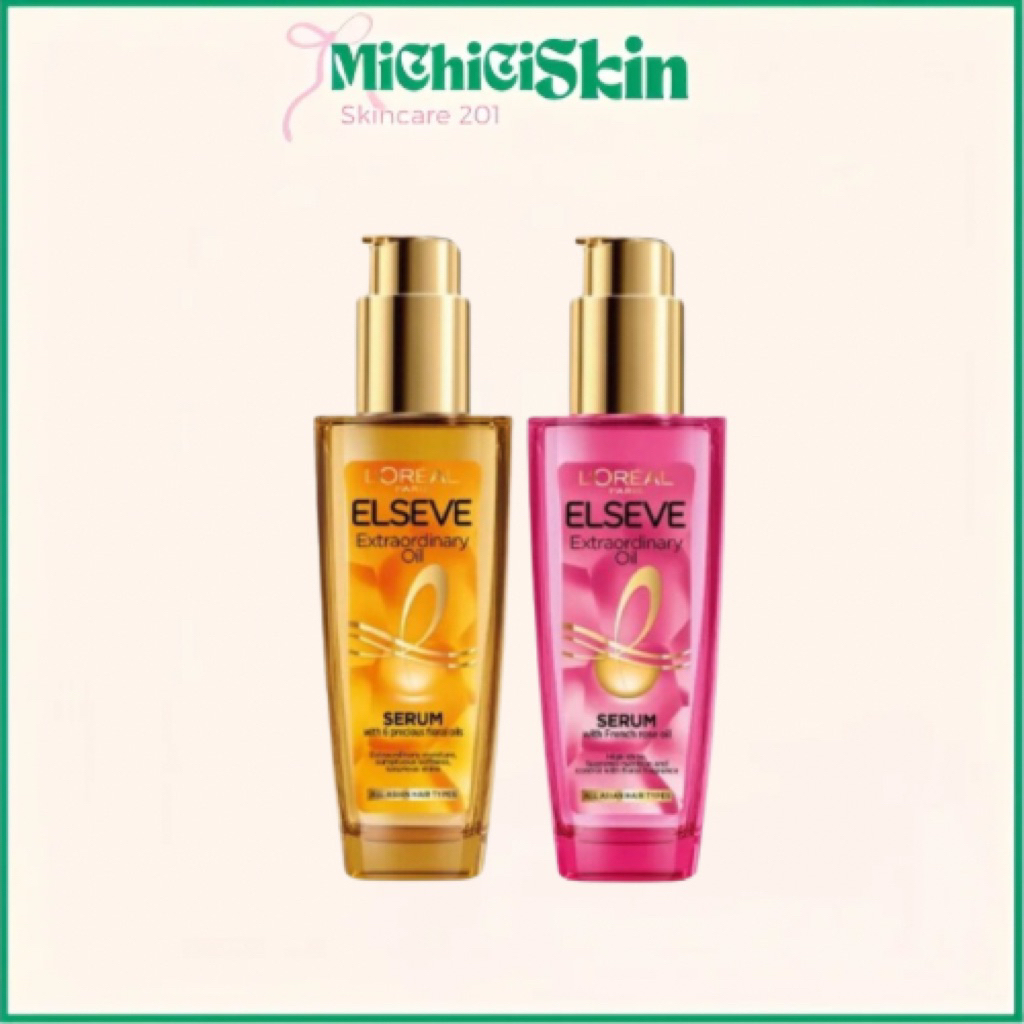 [MICHICI Skin] Dầu Dưỡng Tóc Loreal Hoa Tự Nhiên tinh chất dưỡng tóc L'Oreal Elseve Extraodinary Oil