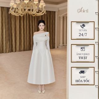  Đầm Dự Tiệc Thiết Kế Nữ Dáng Dài SOLEIL ROOM Váy Đi Tiệc Cao Cấp YOON DRESS VD83 