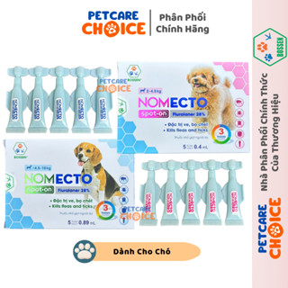  Bossen NOMECTO Spot On Tuýp Nhỏ Gáy Loại Bỏ Ve Rận Bọ Chét Ghẻ Cho Chó 