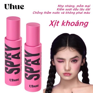   UHUE  Xịt Khóa Makeup Uhue Setting Spray Xịt Giữ Cố Định Lớp Nền Trang Điểm Bền Màu Lâu Trôi Căng Bóng 100ml 