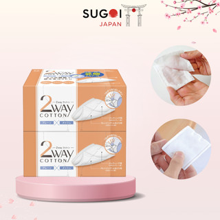 Bông tẩy trang clean puff nhật bản hộp 80 miếng không gây khô rát da