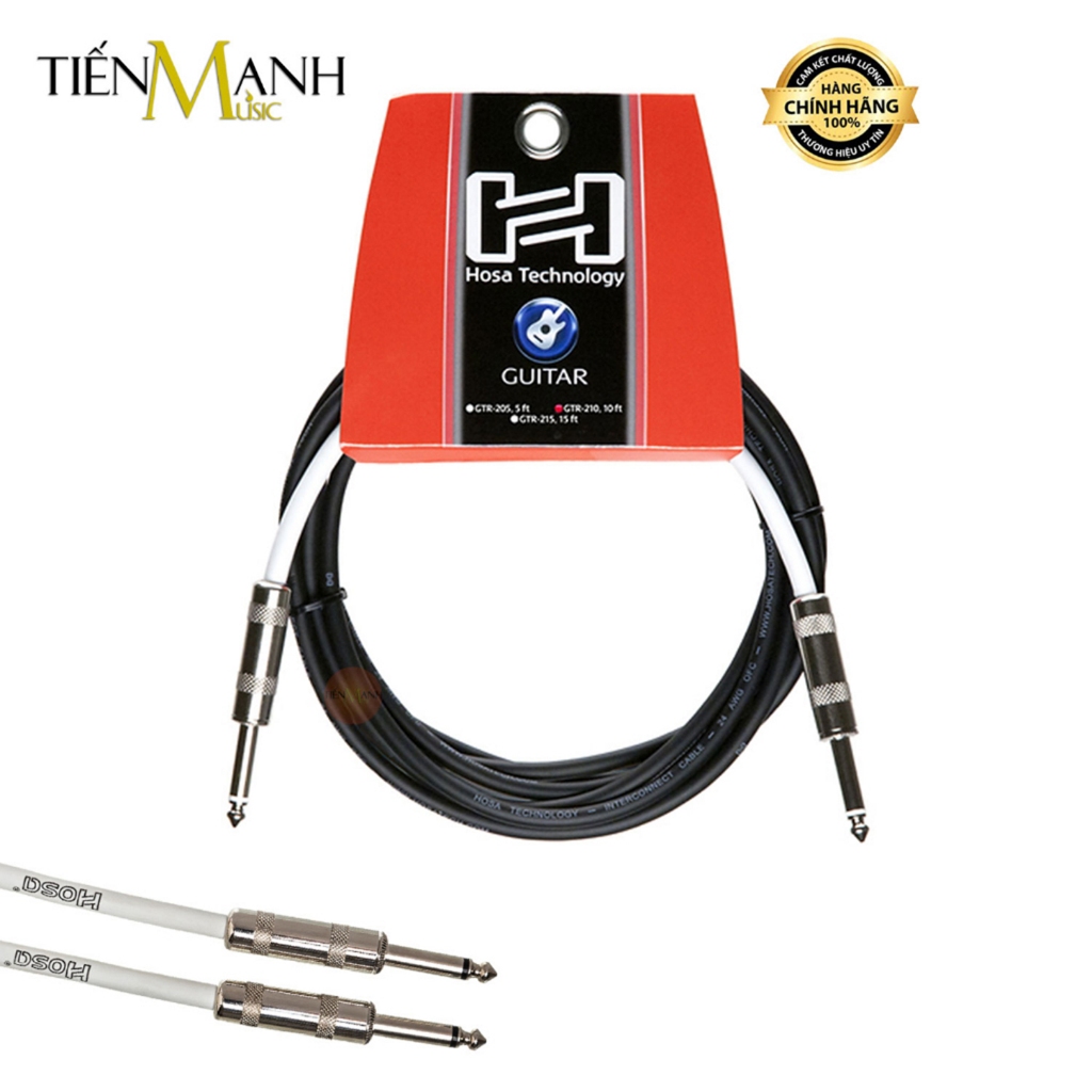 [Chính Hãng] Dây Cáp Guitar Hosa 2 Đầu 6ly TS Mono GTR-205, GTR-210, GTR-215, GTR-220, GTR-225
