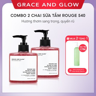 [Kèm quà tặng] 2 IN 1 Combo sữa tắm Grace and Glow 400ml trắng da thơm lâu dưỡng ẩm