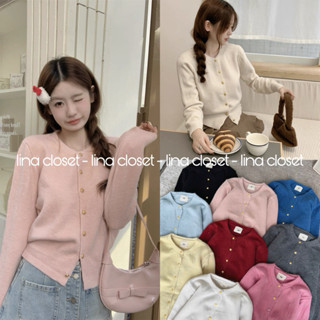 Áo Khoác Len Cardigan Nữ Tag EGG Cúc Đồng Chất Len Lông Thỏ Mềm Hàng QC - mã 3336-902