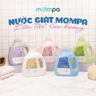 [CAN 3L] Nước giặt Mompa công nghệ sinh học cho quần áo sơ sinh diệt khuẩn Enzyme tẩy sạch vết bẩn
