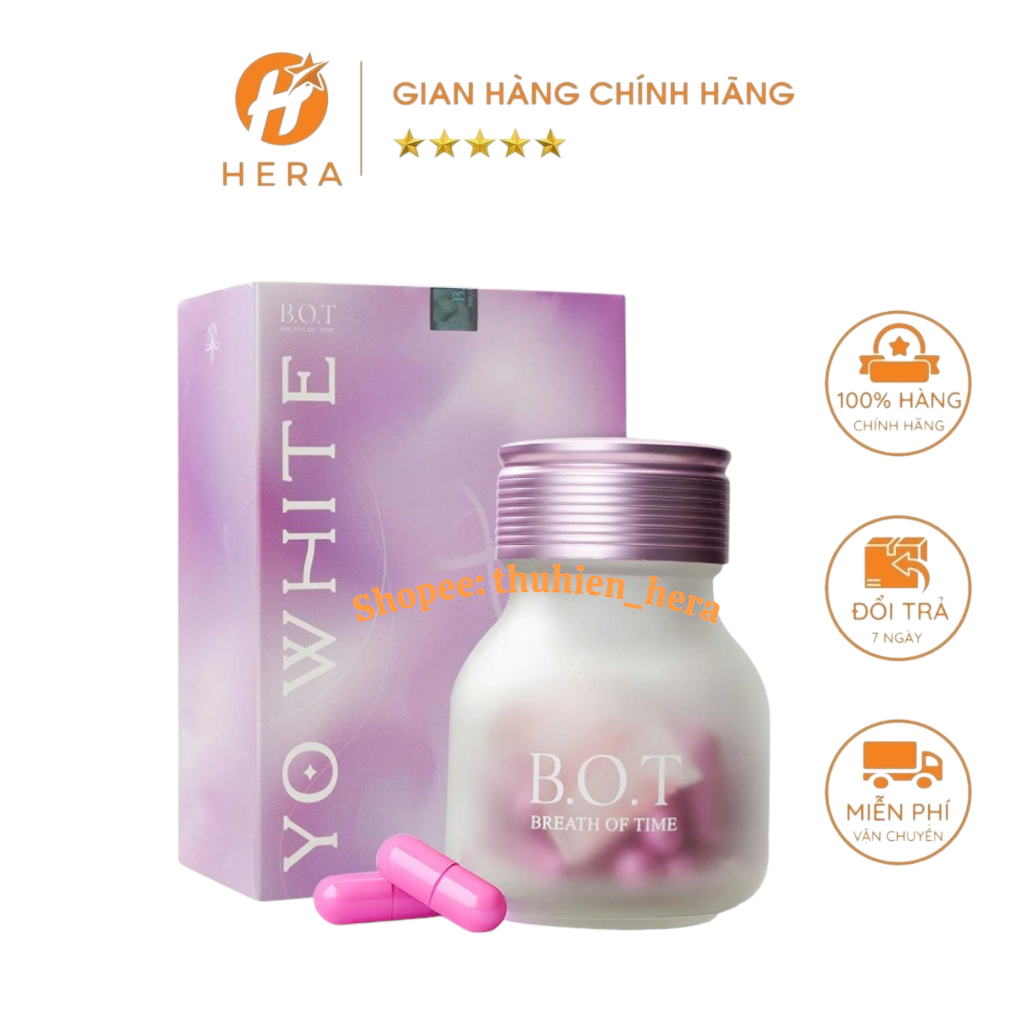 Viên Uống Trắng Da Tái Tạo Da Yo White 80 Chính Hãng Giúp Trắng Da Mền Mịn Da Hộp 30 Viên