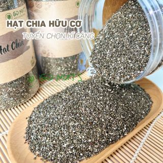 Hạt Chia hữu cơ GO NUTS hộp 500g, Chia Seeds hỗ trợ giảm cân ăn kiêng không đường thuần chay healthy
