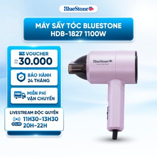  Máy sấy tóc Bluestone HDB-1827 1100W - 2 chế độ sấy nóng sấy mát - tự ngắt khi quá nhiệt - Bảo Hành 24 Tháng 
